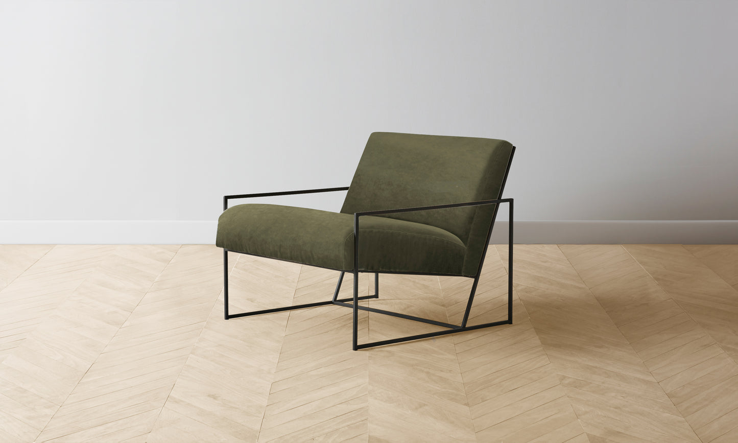 The Mercer Chair - Performance Velvet Olive