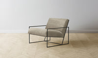 The Mercer Chair - Performance Velvet Taupe