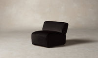 The Miles Modular Chair - Deep Pile Mohair Noir