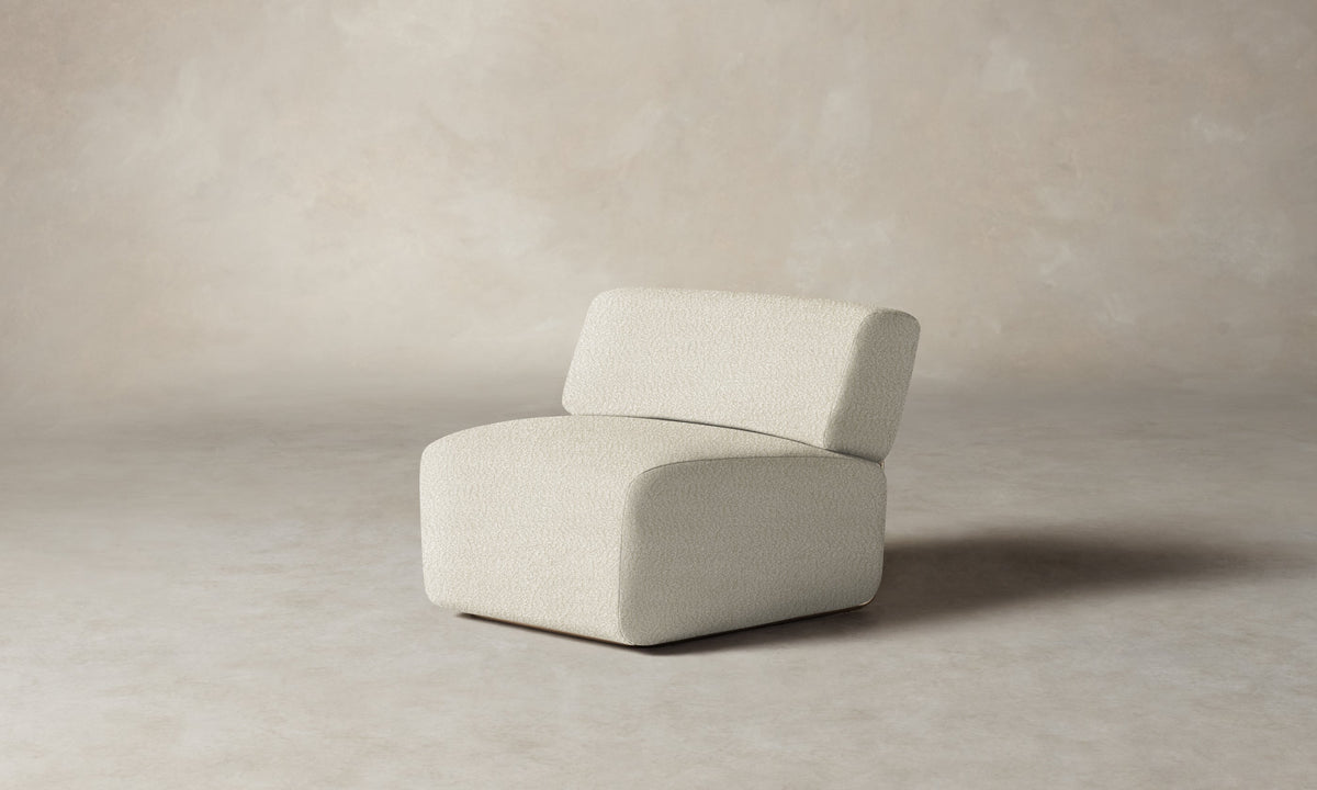 The Miles Modular Chair - Italian Bouclé White
