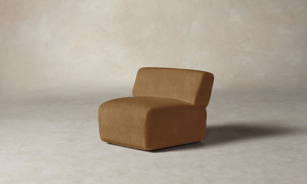 The Miles Modular Chair - Mohair Brown Sugar