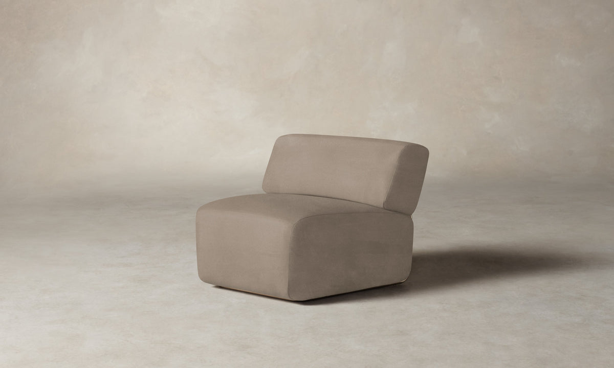 The Miles Modular Chair - Nubuck Leather Fawn