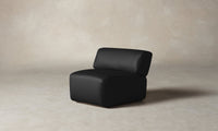 The Miles Modular Chair - Pebbled Leather Ink