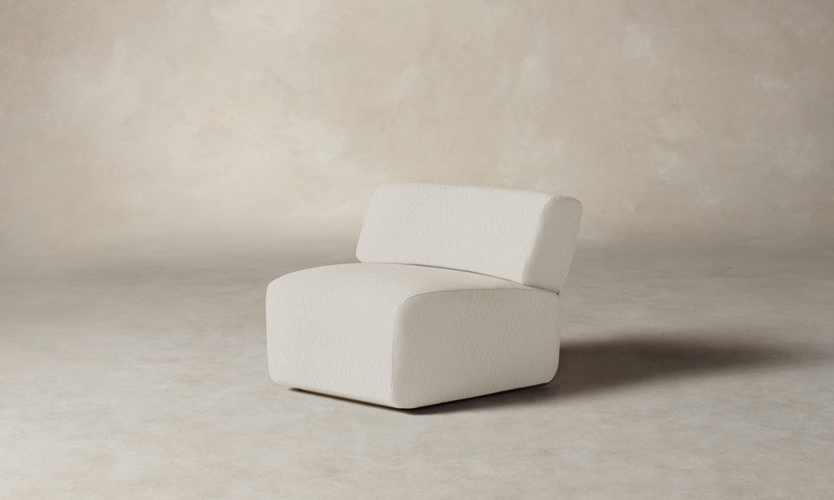 The Miles Modular Chair - Performance Bouclé Polar