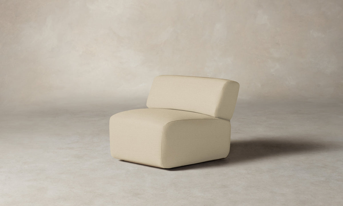 The Miles Modular Chair - Performance Linen Weave Prairie