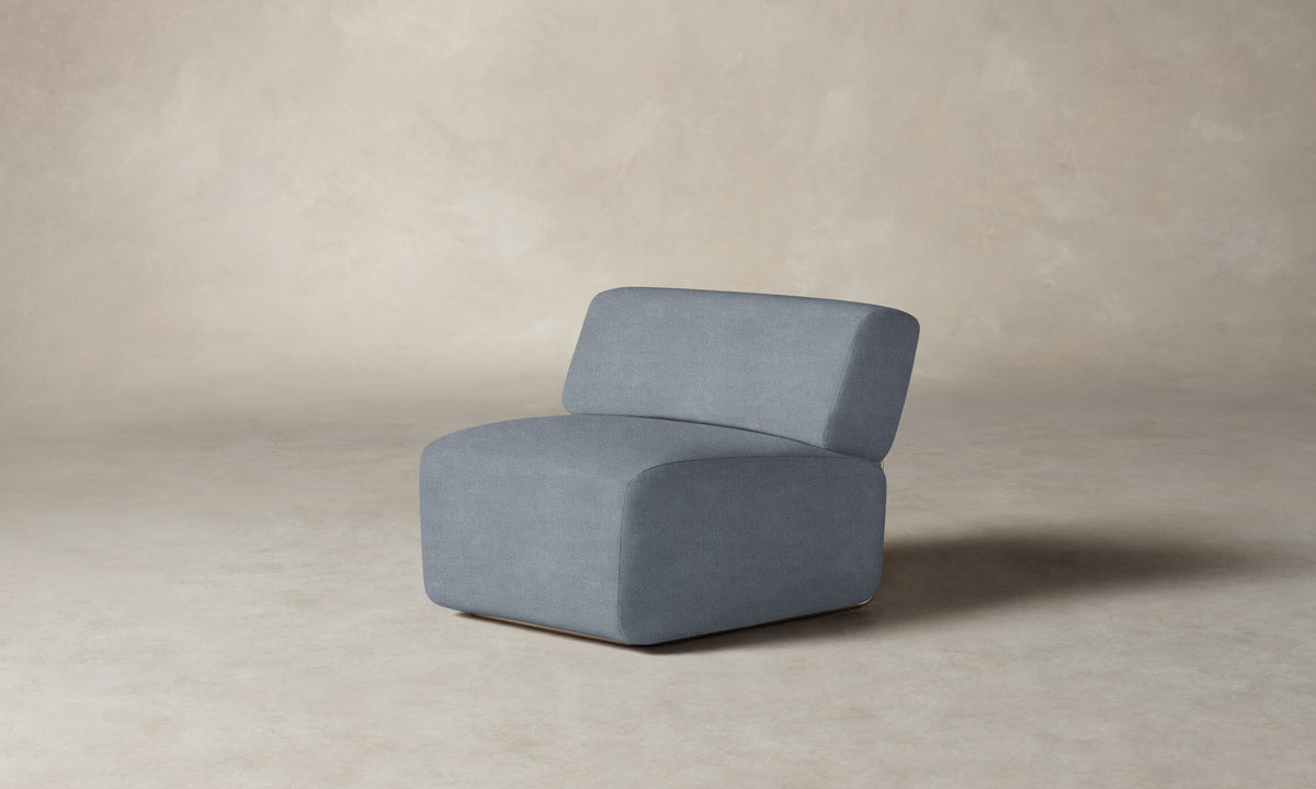 The Miles Modular Chair - Performance Mélange Weave Aegean