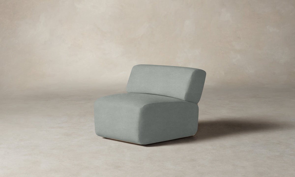 The Miles Modular Chair - Performance Mélange Weave Seaglass