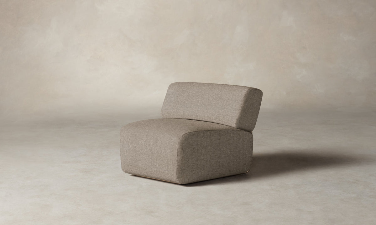 The Miles Modular Chair - Performance Textural Weave Earthen