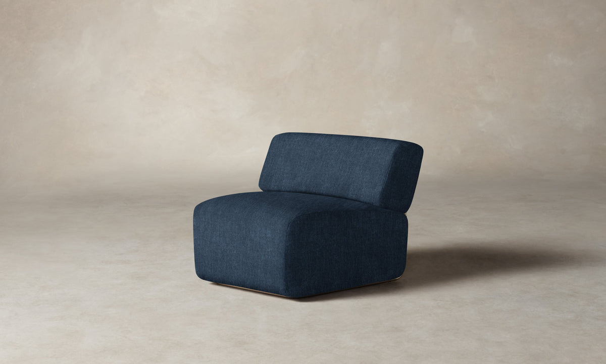The Miles Modular Chair - Performance Tweed Denim