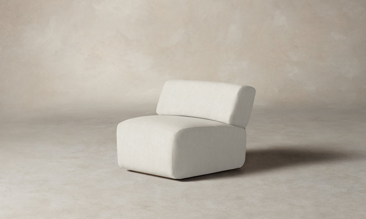 The Miles Modular Chair - Performance Tweed Salt