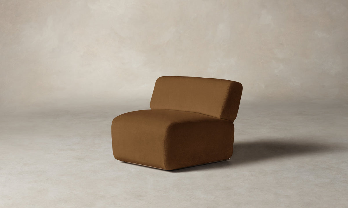 The Miles Modular Chair - Performance Velvet Cider