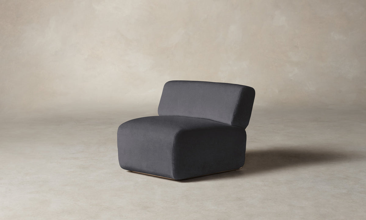 The Miles Modular Chair - Performance Velvet Flannel