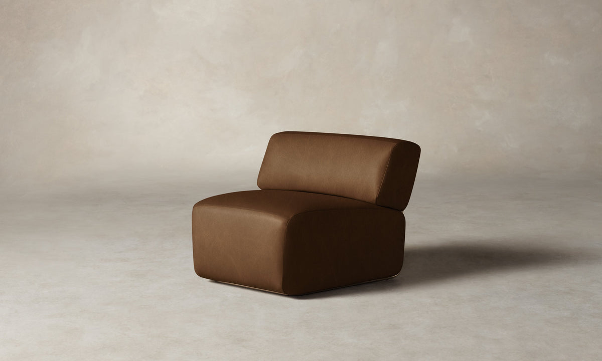 The Miles Modular Chair - Tuscan Leather Cognac