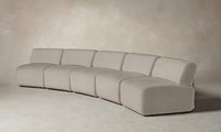 The Miles Modular Sectional - Italian Bouclé Fossil