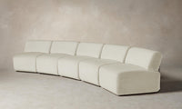 The Miles Modular Sectional - Italian Bouclé White