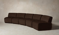 The Miles Modular Sectional - Italian Brushed Wool Cocoa