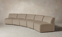 The Miles Modular Sectional - Italian Brushed Wool Fox