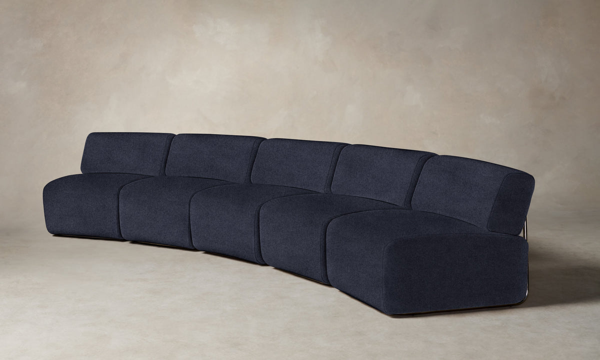 The Miles Modular Sectional - Italian Brushed Wool Harbor