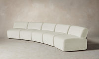 The Miles Modular Sectional - Italian Brushed Wool Vanilla