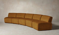 The Miles Modular Sectional - Mohair Amber