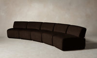 The Miles Modular Sectional - Mohair Chocolate