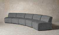 The Miles Modular Sectional - Mohair Fog