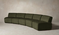 The Miles Modular Sectional - Mohair Moss