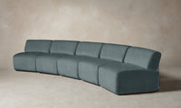 The Miles Modular Sectional - Mohair Slate Blue