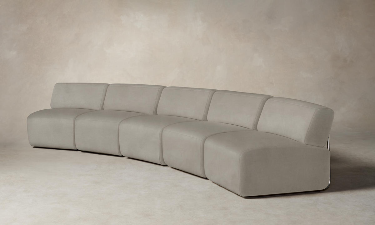 The Miles Modular Sectional - Nubuck Leather Sail
