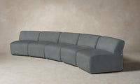 The Miles Modular Sectional - Nubuck Leather Tide