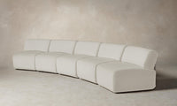 The Miles Modular Sectional - Performance Bouclé Polar