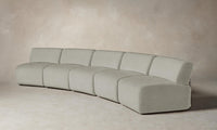 The Miles Modular Sectional - Performance Mélange Weave Flint