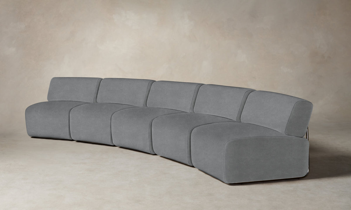 The Miles Modular Sectional - Performance Mélange Weave Night
