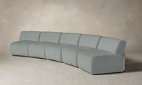 The Miles Modular Sectional - Performance Mélange Weave Seaglass