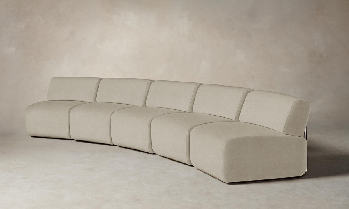The Miles Modular Sectional - Performance Mélange Weave Shell