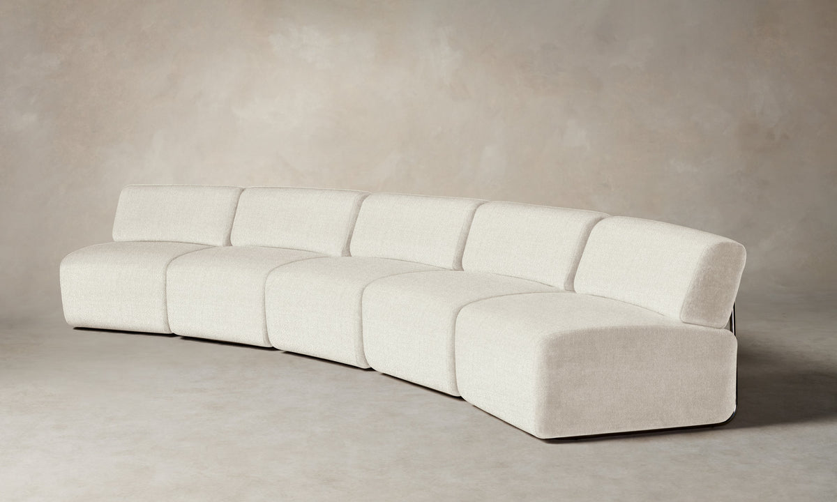 The Miles Modular Sectional - Performance Textural Weave Wisp