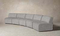 The Miles Modular Sectional - Performance Textured Tweed Dove