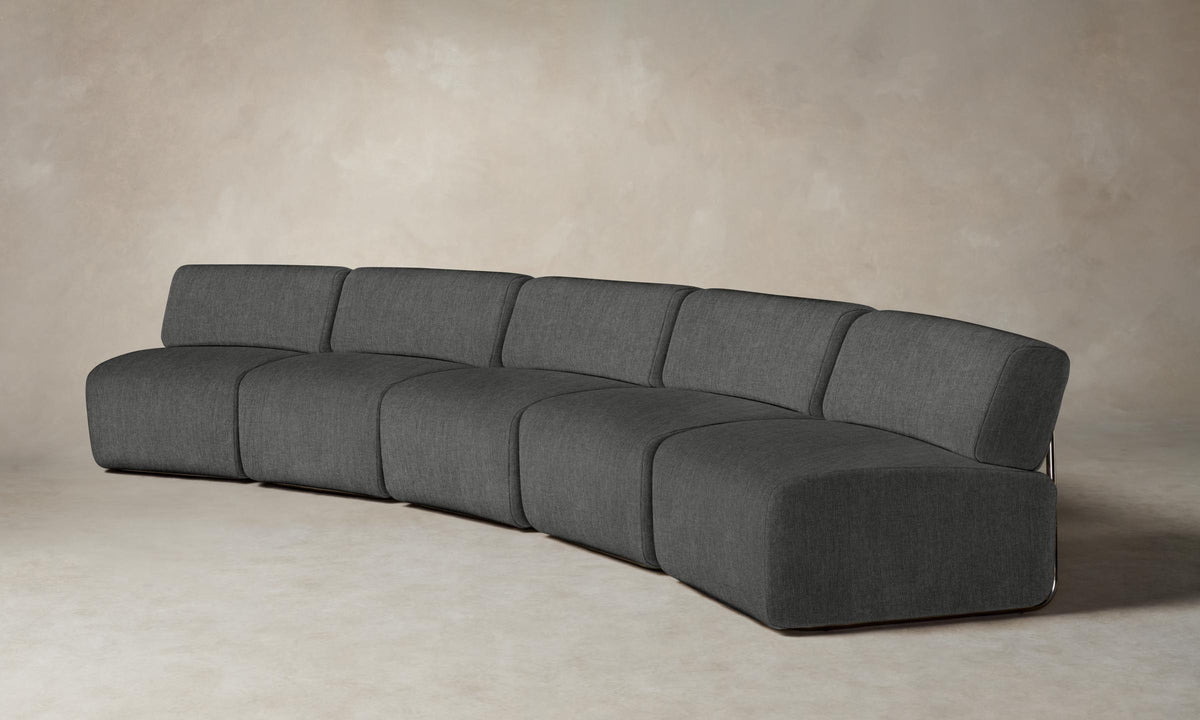 The Miles Modular Sectional - Performance Tweed Smoke