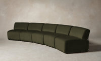 The Miles Modular Sectional - Performance Velvet Olive