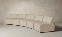 The Miles Modular Sectional - Performance Woven Chenille Desert