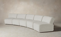 The Miles Modular Sectional - Performance Woven Chenille Lace