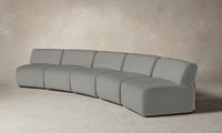 The Miles Modular Sectional - Performance Woven Chenille Rain