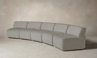 The Miles Modular Sectional - Performance Woven Chenille Steel