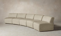 The Miles Modular Sectional - Tuscan Leather Bisque