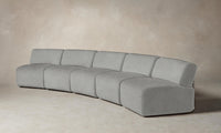 The Miles Modular Sectional - Woolen Bouclé Cliff