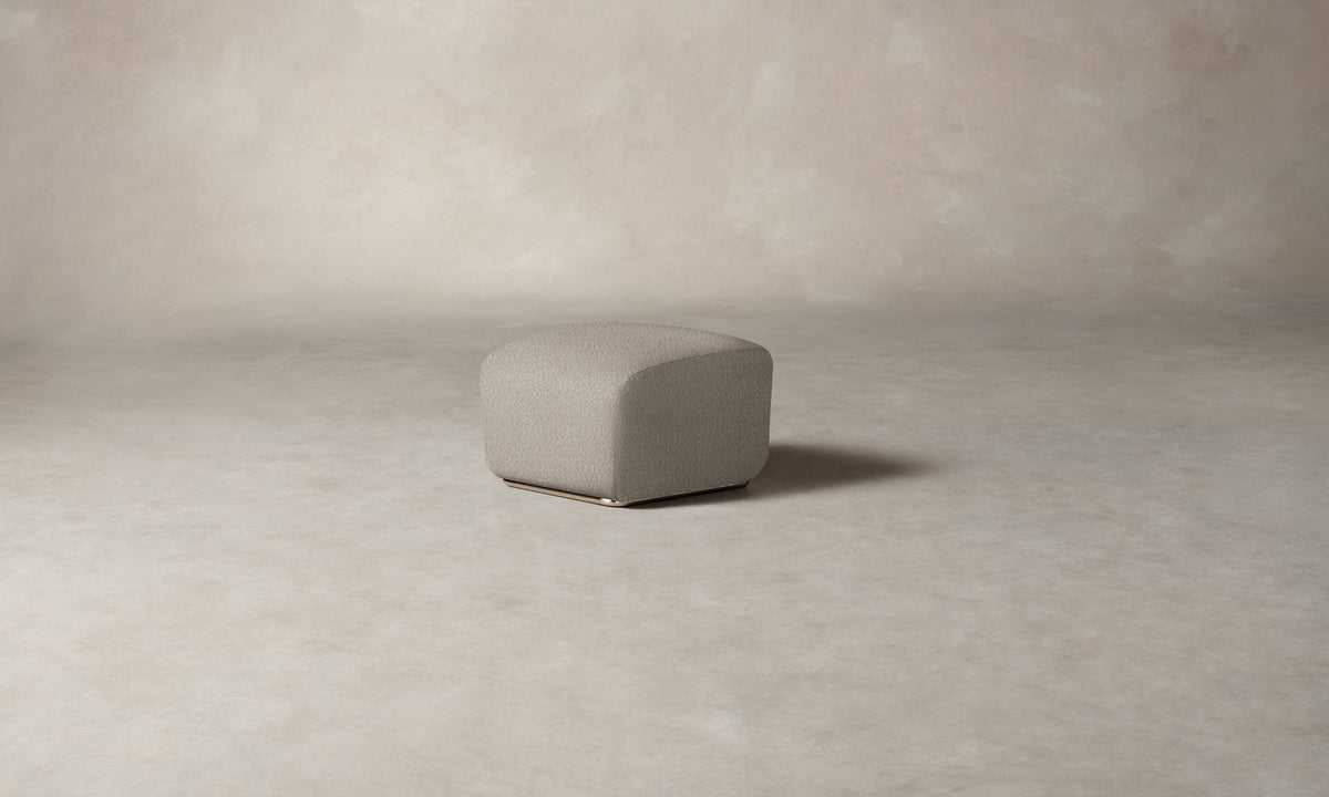 The Miles Ottoman - Italian Bouclé Fossil
