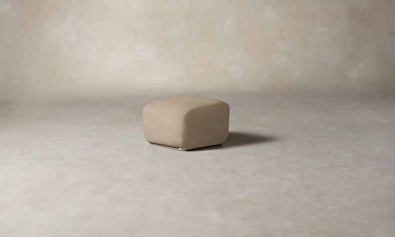 The Miles Ottoman - Italian Brushed Wool Fox