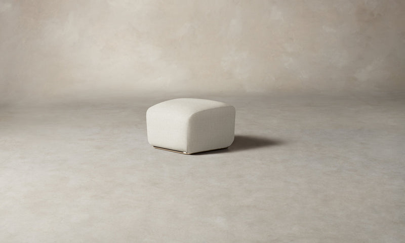 The Miles Ottoman - Performance Textural Weave Wisp
