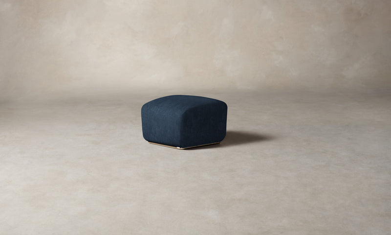 The Miles Ottoman - Performance Tweed Denim