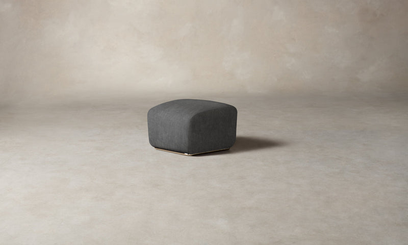 The Miles Ottoman - Performance Tweed Smoke